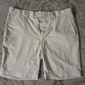 Ralph Lauren Tan Flat Front Shorts Classic Style